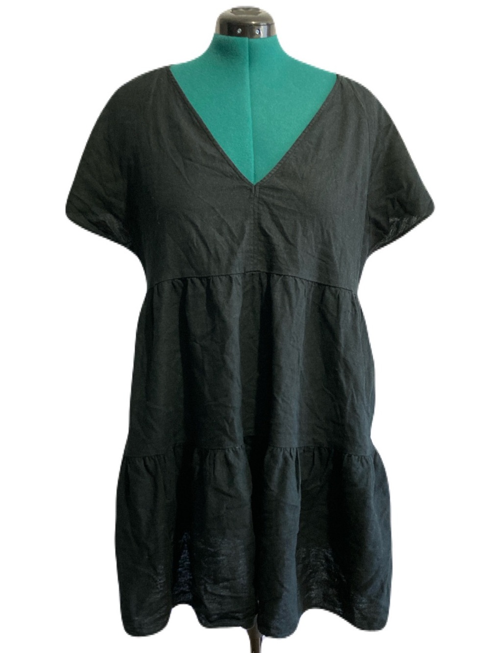Universal Thread Tiered Linen Blend Babydoll Dress